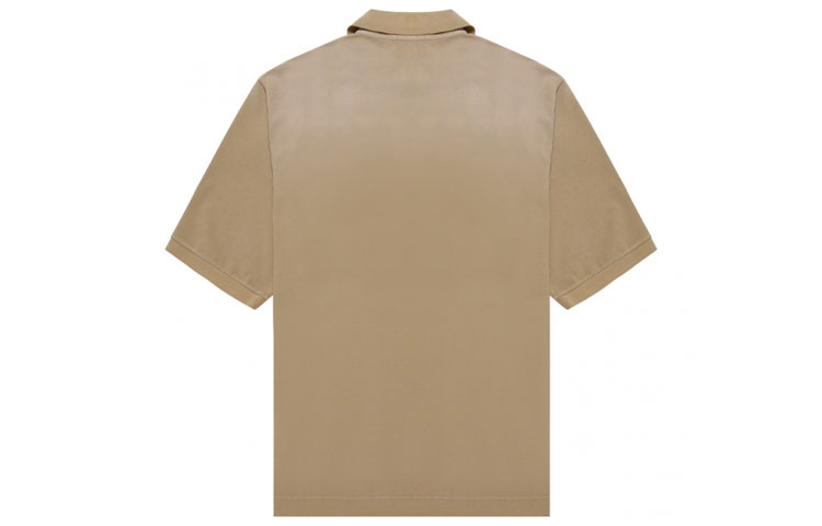 Lookbook Acne Studios FW21 Kemeja Polo Lengan Pendek Lelaki Coklat Gelap Distressed. BL0271-ADV