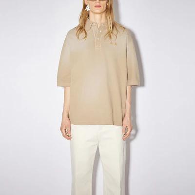 Acne Studios 2021秋冬男士复古做旧短袖POLO衫 深棕色 BL0271-ADV Shop Acne Studios 2021秋冬男士复古做旧短袖POLO衫 深棕色 BL0271-ADV