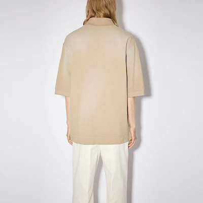 Acne Studios 2021秋冬男士复古做旧短袖POLO衫 深棕色 BL0271-ADV Purchase Acne Studios 2021秋冬男士复古做旧短袖POLO衫 深棕色 BL0271-ADV