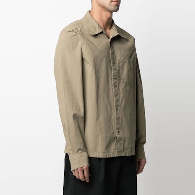 Acne Studios FW21 Embroidered Logo Plain Shirt Brown - . BB0343-ADY Shop Acne Studios FW21 Embroidered Logo Plain Shirt Brown - . BB0343-ADY