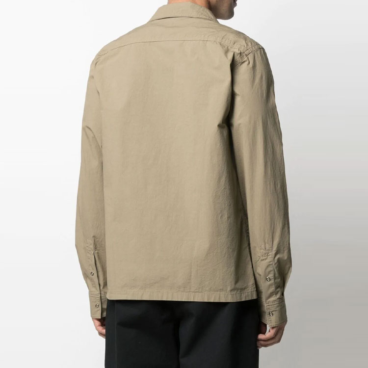 Purchase Acne Studios FW21 刺繡Logo棕色素面襯衫 BB0343-ADY