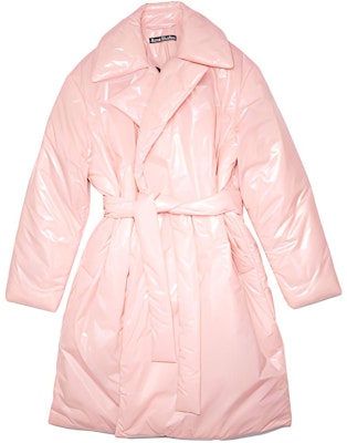 Acne Studios FW21 Glossy Face Patch Long Puffer Jacket Pink Unisex. C90073-AD1 Buy Acne Studios FW21 Glossy Face Patch Long Puffer Jacket Pink Unisex. C90073-AD1
