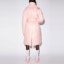 Shop Acne Studios FW21 Glossy Face Patch Long Puffer Jacket Pink Unisex. C90073-AD1