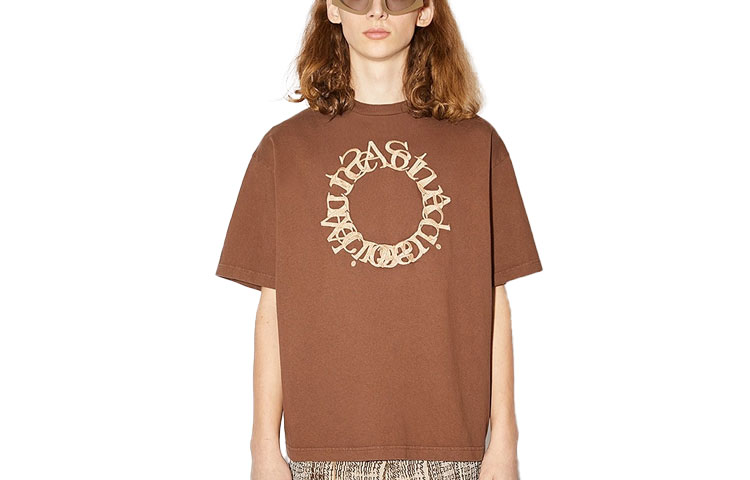 Acne Studios FW21 Loose Fit Cotton T-Shirt Brown Men’s Tee BL0287-ADN