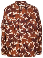 Acne Studios FW21 Maple Leaf Print Casual Jacket Red B90547-BUT Acne Studios FW21 Maple Leaf Print Casual Jacket Red B90547-BUT