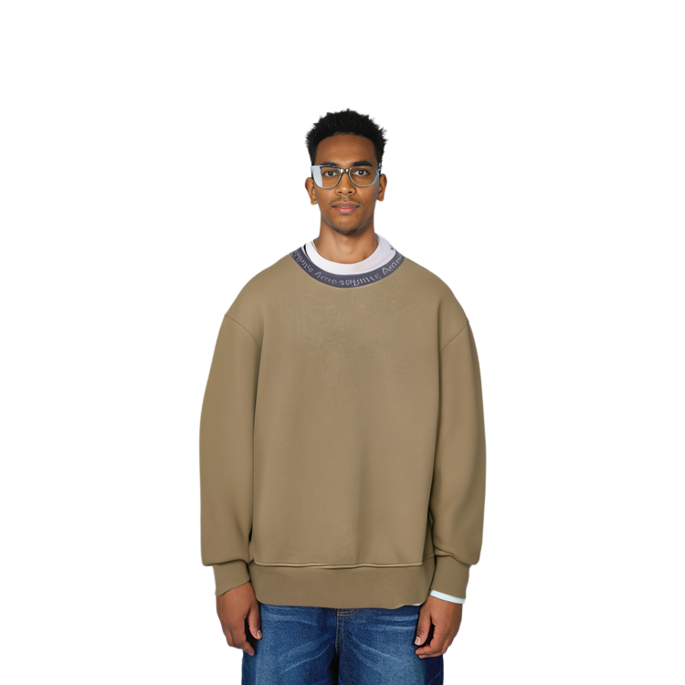 Sizing Acne Studios 2021秋冬款宽松棕色休闲卫衣. BI0144-CQL