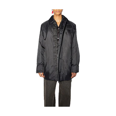Acne Studios FW21 Oversized High-Neck Warm Jacket Outerwear Men Black B90571-900
