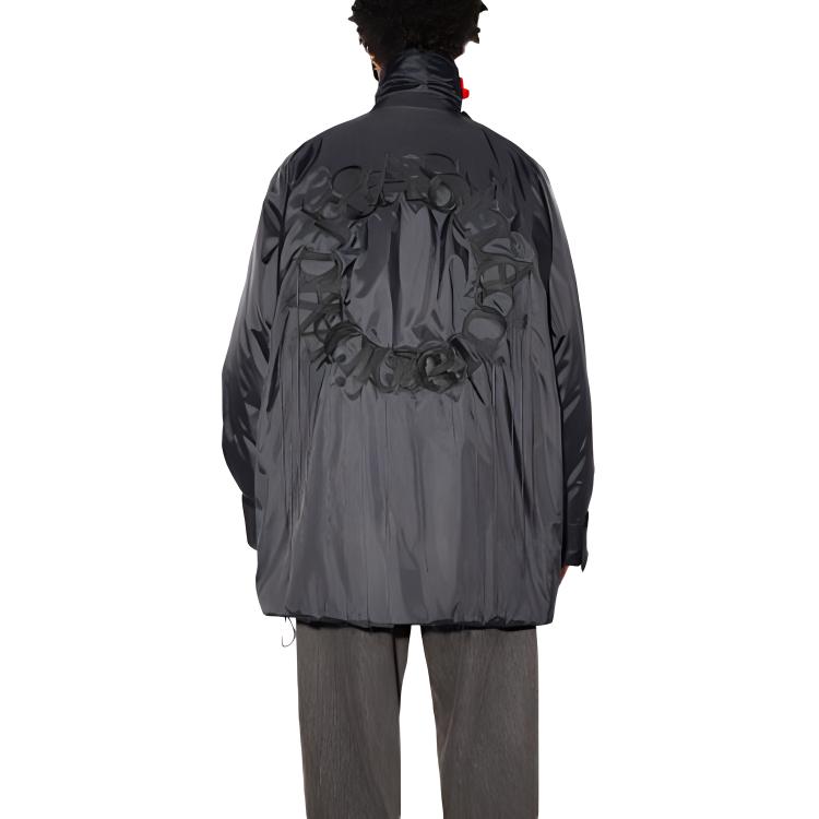 Lookbook Acne Studios FW21 男士黑色高領寬鬆保暖外套 B90571-900