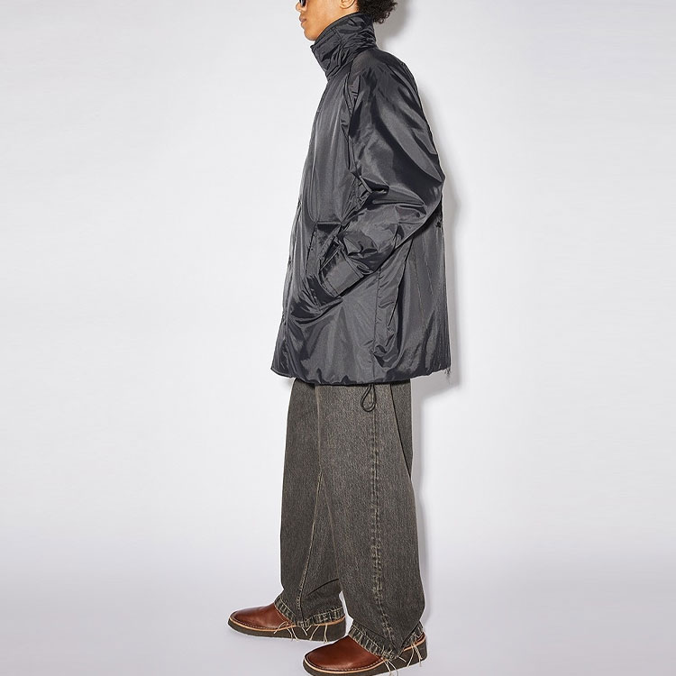 Purchase Acne Studios FW21 男士黑色高領寬鬆保暖外套 B90571-900