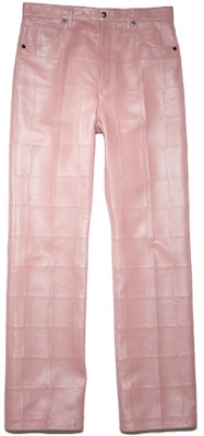 아크네 스튜디오 FW21 핑크 가죽 패치워크 캐주얼 팬츠 남성 BK0414-ADJ Order 아크네 스튜디오 FW21 핑크 가죽 패치워크 캐주얼 팬츠 남성 BK0414-ADJ