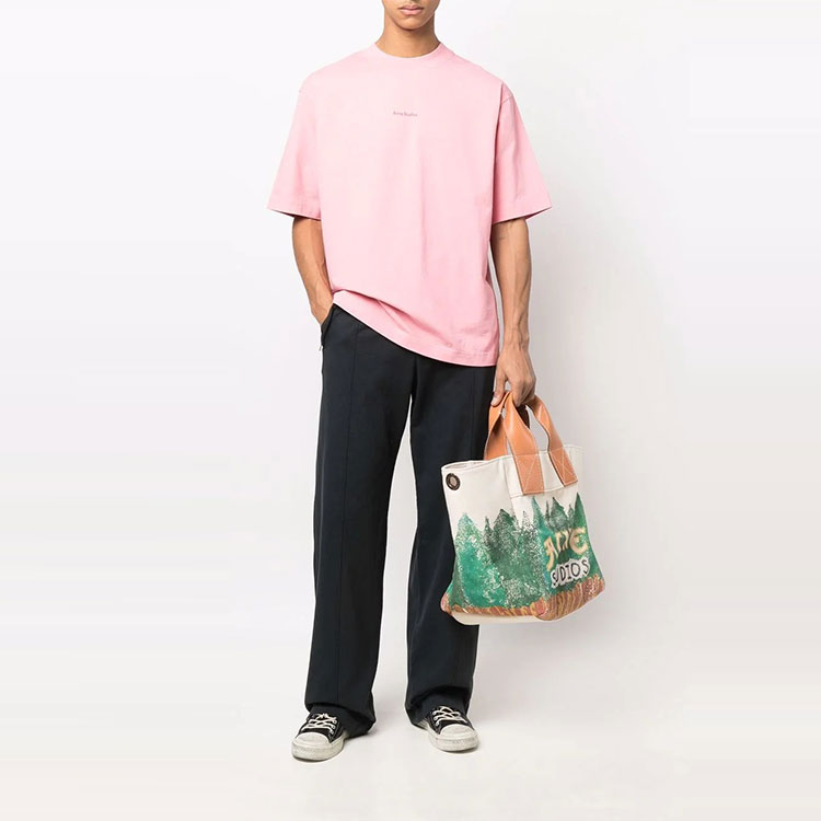 Acne Studios FW21 Pink Logo Print Short Sleeve T-Shirt BL0278-PINK 圖 3