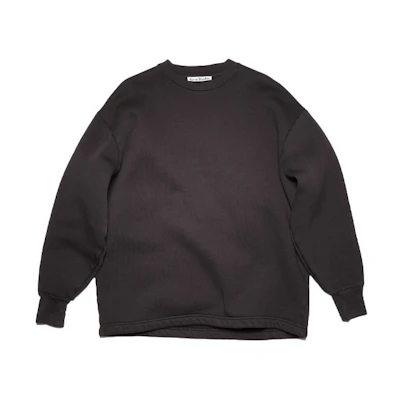 Acne Studios FW21 Plain Logo Crewneck Long Sleeve Sweatshirt Grey Brown BI0130-900