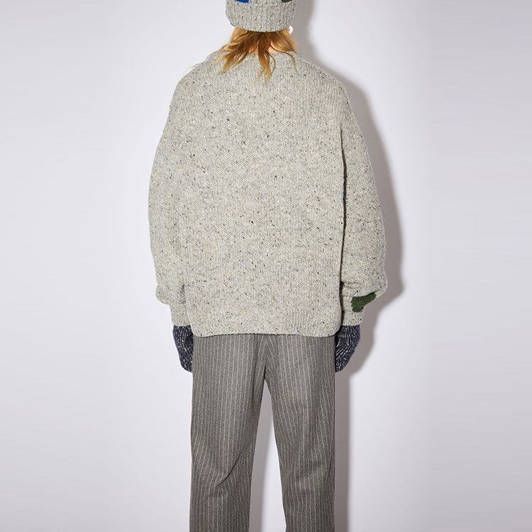 Acne Studios FW21 Polka Dot Wool Crewneck Sweater Grey B60202-AM4 圖 4
