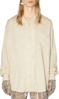 Acne Studios FW21 Relaxed Fit Long Sleeve Shirt Beige Men’s Casual Wear. BB0384-AEA Acne Studios FW21 Relaxed Fit Long Sleeve Shirt Beige Men’s Casual Wear. BB0384-AEA