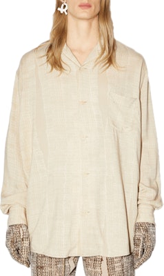 Acne Studios FW21 Relaxed Fit Long Sleeve Shirt Beige Men’s Casual Wear. BB0384-AEA Order Acne Studios FW21 Relaxed Fit Long Sleeve Shirt Beige Men’s Casual Wear. BB0384-AEA