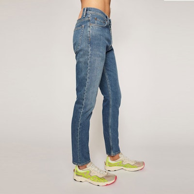 Acne Studios 男士 FW21 中腰修身锥形蓝色牛仔裤. B00174-863 Purchase Acne Studios 男士 FW21 中腰修身锥形蓝色牛仔裤. B00174-863