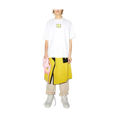 Acne Studios FW21 Smiley Face Unisex White T-Shirt. CL0101-183