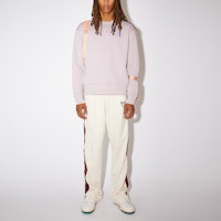 Acne Studios 2021秋冬笑脸logo男女同款紫色圆领卫衣. CI0089-ADK Lookbook Acne Studios 2021秋冬笑脸logo男女同款紫色圆领卫衣. CI0089-ADK