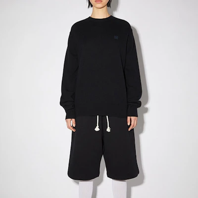 Acne Studios FW21 Smiley Wool Crewneck Sweater Unisex Black. C60042-900 Purchase Acne Studios FW21 Smiley Wool Crewneck Sweater Unisex Black. C60042-900