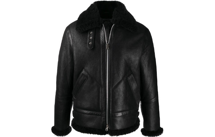 Acne Studios FW21 Solid Color Bomber Jacket Black B70077900-BLACK