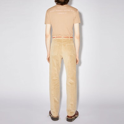 아크네 스튜디오 FW21 솔리드 컬러 플레어드 캐쥬얼 팬츠 카키 BK0402 Shop 아크네 스튜디오 FW21 솔리드 컬러 플레어드 캐쥬얼 팬츠 카키 BK0402