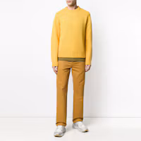 Lookbook Acne Studios FW21 棕色直筒休閒長褲 男款 BK0002-ADT