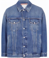Acne Studios FW21 Unisex Oversized Denim Jacket in Mid Blue. C90077-863 Acne Studios FW21 Unisex Oversized Denim Jacket in Mid Blue. C90077-863