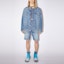 Shop Acne Studios FW21 Unisex Oversized Denim Jacket in Mid Blue. C90077-863