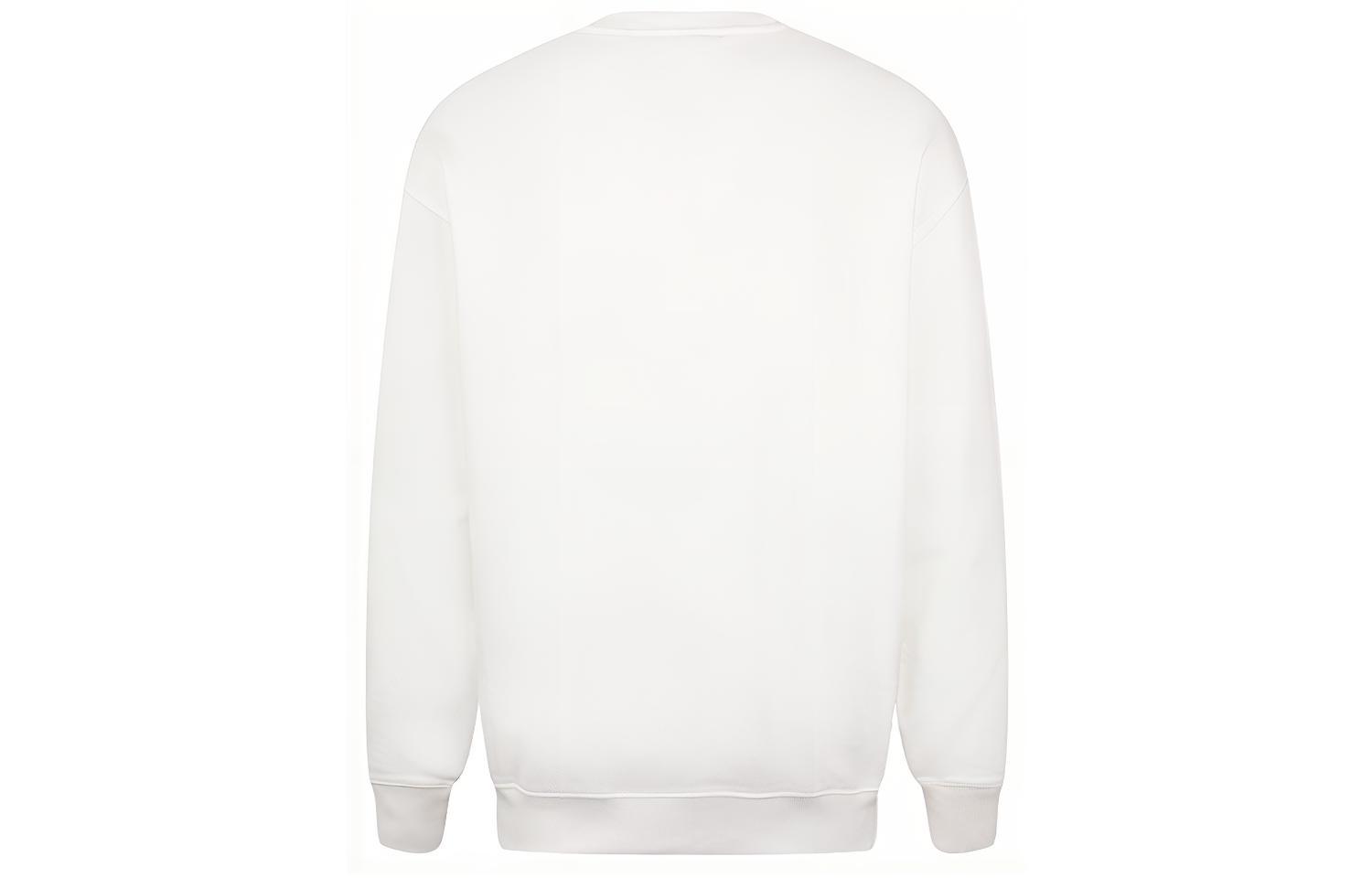 Lookbook Acne Studios FW21 White Cotton Crewneck Long Sleeve Casual T-Shirt. CI0010CO-183
