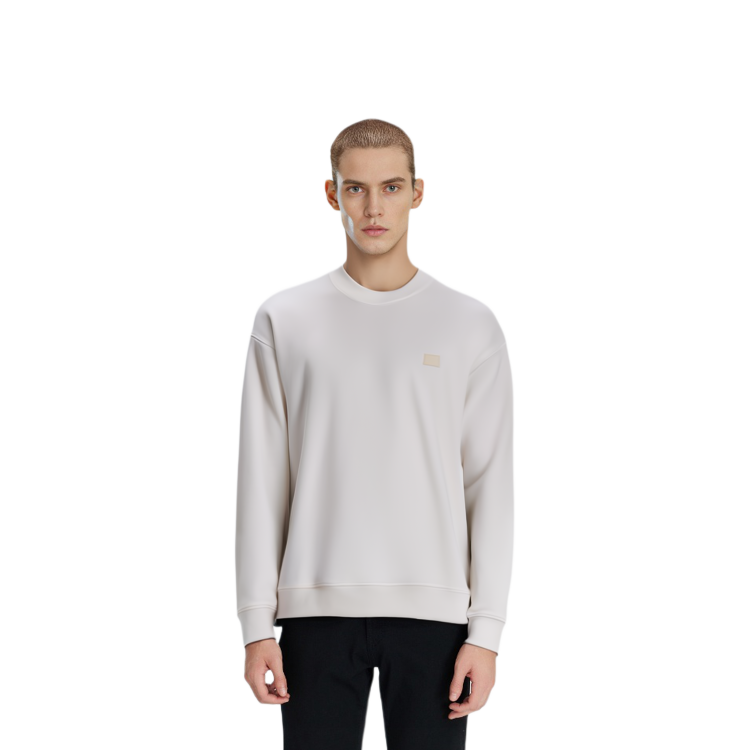 Shop Acne Studios FW21 White Cotton Crewneck Long Sleeve Casual T-Shirt. CI0010CO-183