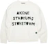 Buy Acne Studios FW21 White Oversized Letter Print Wool Sweater Unisex. C60032-CON