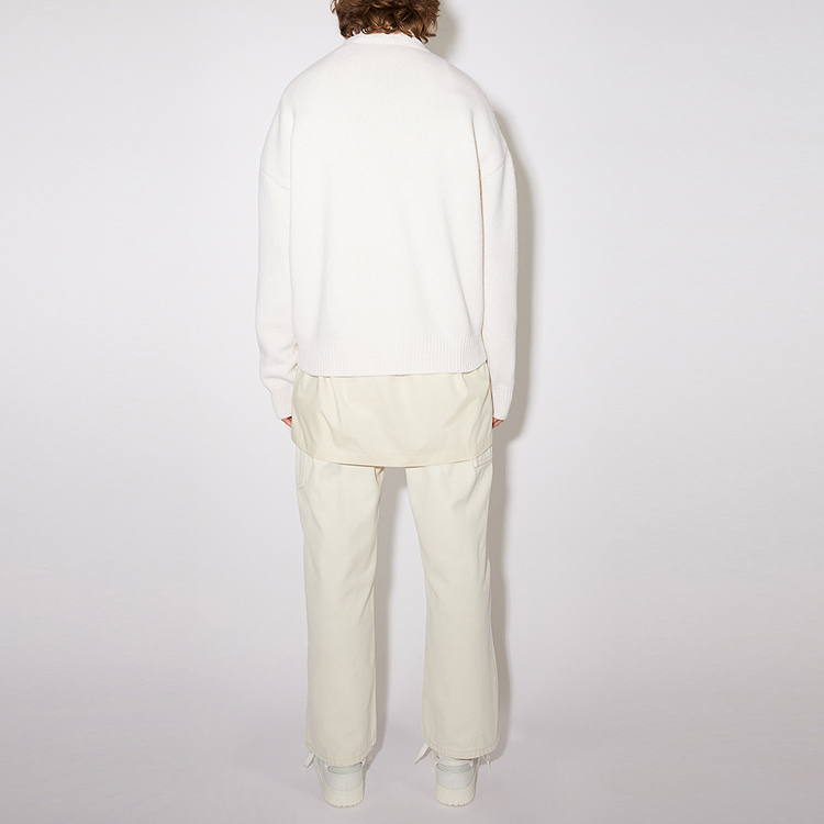 Acne Studios FW21 White Oversized Letter Print Wool Sweater Unisex. C60032-CON 圖 5