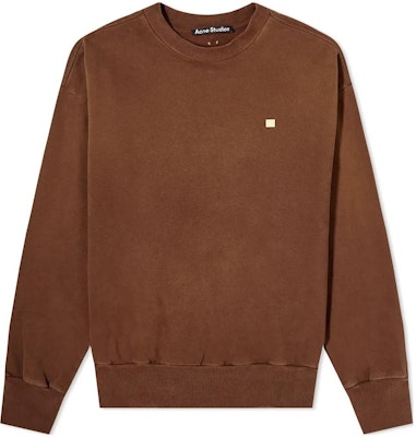 Acne Studios FW22 Crewneck Pullover Long Sleeve Sweatshirt Coffee Brown. CI0112-ADP Order Acne Studios FW22 Crewneck Pullover Long Sleeve Sweatshirt Coffee Brown. CI0112-ADP