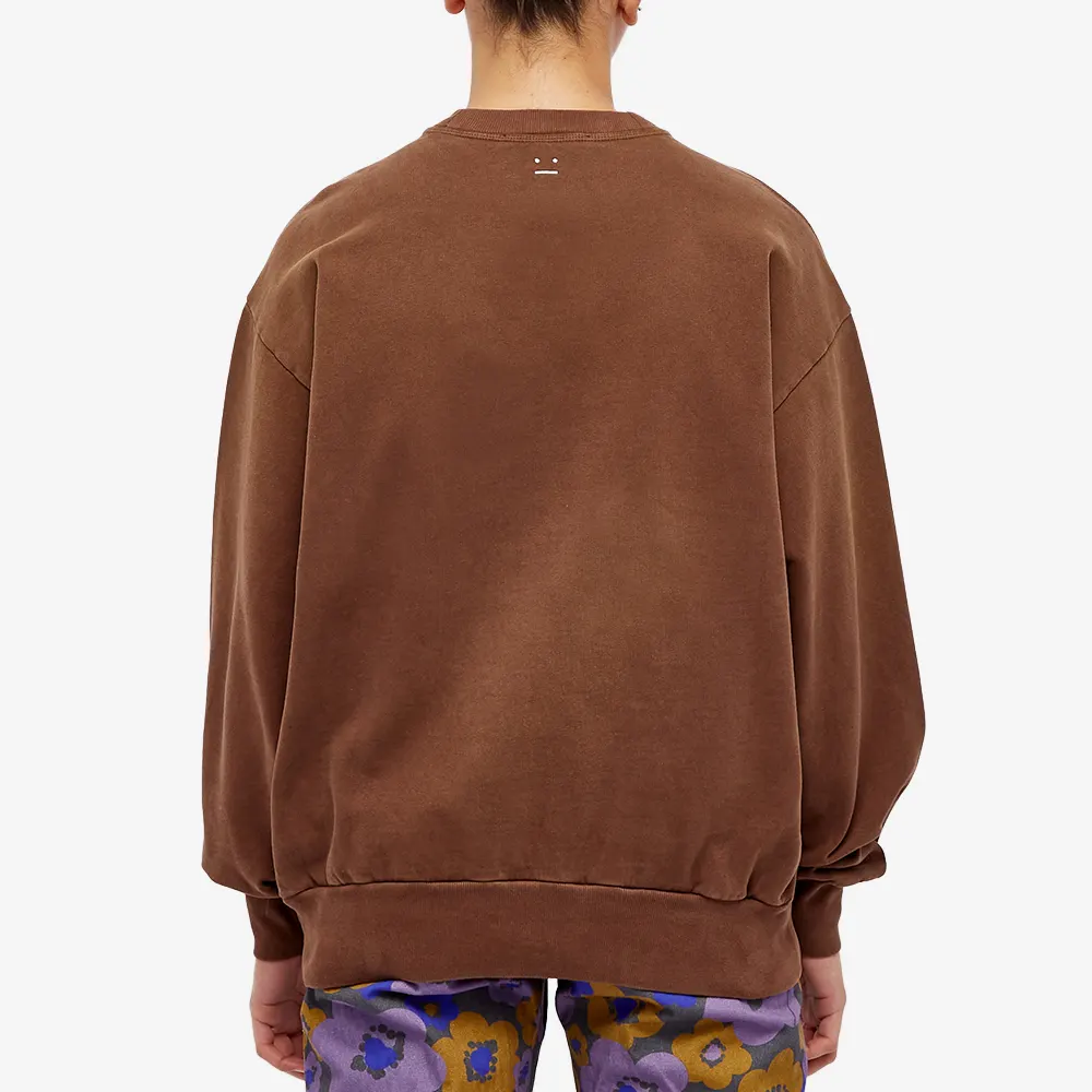 Purchase Sudadera Acne Studios FW22 Cuello Redondo Manga Larga Marrón Café. CI0112-ADP