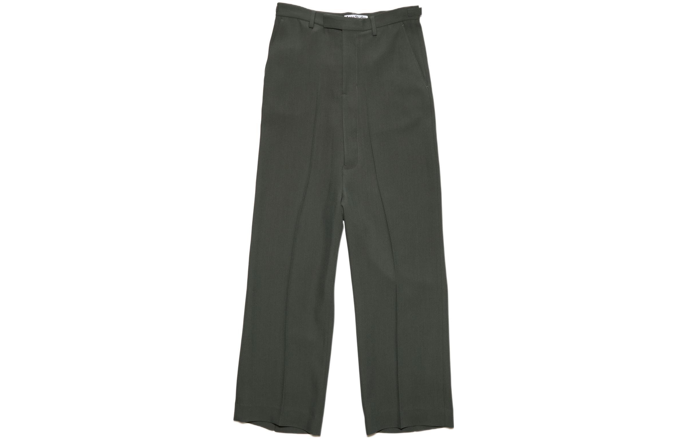Acne Studios FW22  Loose Fit Plain Grey Casual Trousers. BK0493-CA3