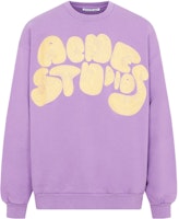 Acne Studios FW22 Purple Sweatshirt with Embroidered Logo. BI0172-ADI Acne Studios FW22 Purple Sweatshirt with Embroidered Logo. BI0172-ADI