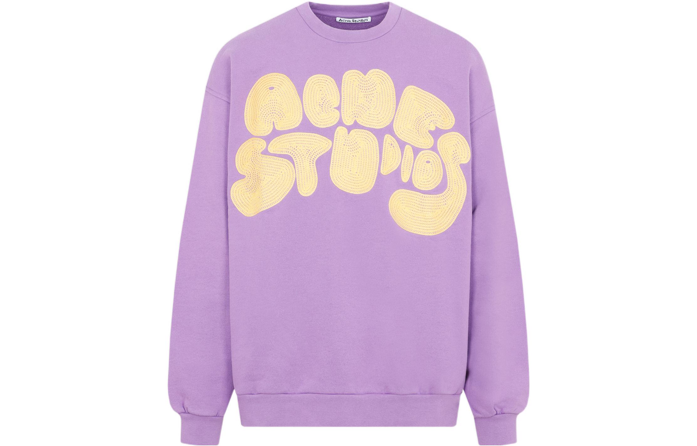 Order Acne Studios 紫色刺绣标志卫衣 FW22款。 BI0172-ADI