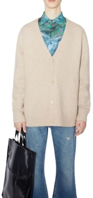 Acne Studios FW22 素色V領單排扣毛衣 淺米色 B60222-CP9 Shop Acne Studios FW22 素色V領單排扣毛衣 淺米色 B60222-CP9
