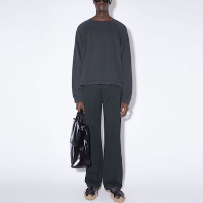 Acne Studios FW22 Black Elastic Waist Cotton Sweatpants BK0523-900 Lookbook Acne Studios FW22 Black Elastic Waist Cotton Sweatpants BK0523-900