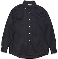 Acne Studios FW22 Black Single-Breasted Long-Sleeve Shirt . B90697-900 Acne Studios FW22 Black Single-Breasted Long-Sleeve Shirt . B90697-900