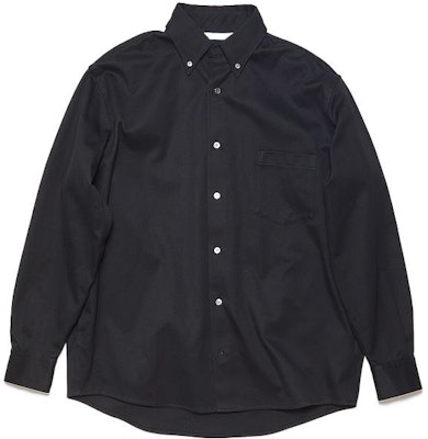 Acne Studios FW22 Black Single-Breasted Long-Sleeve Shirt . B90697-900 Buy Acne Studios FW22 Black Single-Breasted Long-Sleeve Shirt . B90697-900