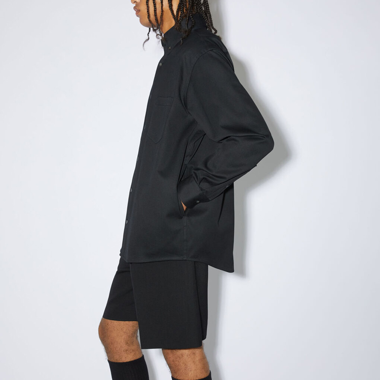 Purchase Acne Studios FW22 黑色單排扣長袖襯衫 B90697-900