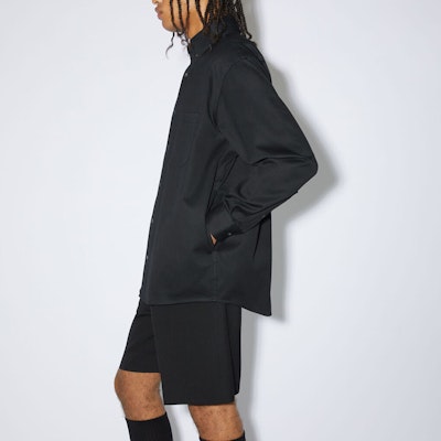 Acne Studios FW22 Black Single-Breasted Long-Sleeve Shirt . B90697-900 Purchase Acne Studios FW22 Black Single-Breasted Long-Sleeve Shirt . B90697-900