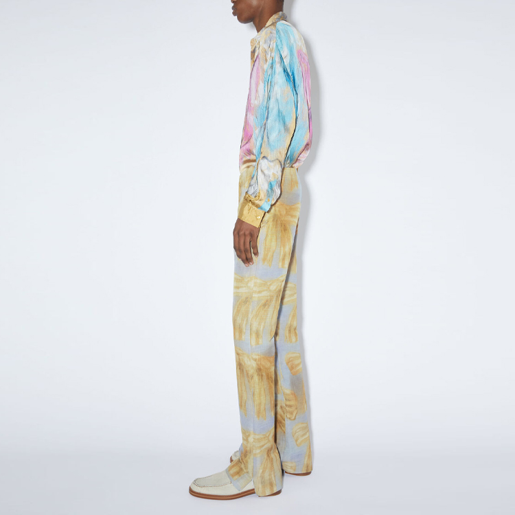 Purchase Pantalones Casuales Beige Hombre Acne Studios FW22 Estampado Mariposa Rectos. BK0522-CUX