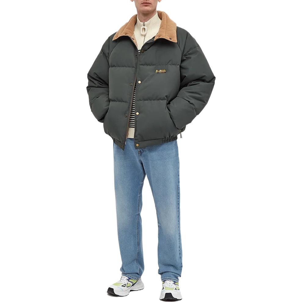 Lookbook Acne Studios FW22 Down Jacket Solid Stand Collar - Gray Green B90622-AB8