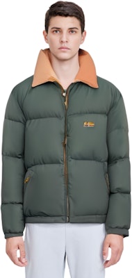 Acne Studios FW22 Down Jacket Solid Stand Collar - Gray Green B90622-AB8 Details for Acne Studios FW22 Down Jacket Solid Stand Collar - Gray Green B90622-AB8