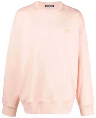 Acne Studios FW22 Face Oversized Logo Crewneck Sweatshirt Unisex Light Pink. CI0072-AD5 Order Acne Studios FW22 Face Oversized Logo Crewneck Sweatshirt Unisex Light Pink. CI0072-AD5