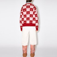 Sweater Crewneck Wool Kotak Acne Studios FW22 Unisex Merah C60055-CW6 Shop Sweater Crewneck Wool Kotak Acne Studios FW22 Unisex Merah C60055-CW6