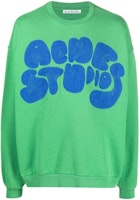 아크네 스튜디오 FW22 그린 컬러블록 로고 자수 맨즈 긴팔 스웻셔츠. BI0172-BDM Order 아크네 스튜디오 FW22 그린 컬러블록 로고 자수 맨즈 긴팔 스웻셔츠. BI0172-BDM