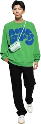 Acne Studios FW22绿色拼接刺绣标志长袖卫衣男款 BI0172-BDM Lookbook Acne Studios FW22绿色拼接刺绣标志长袖卫衣男款 BI0172-BDM